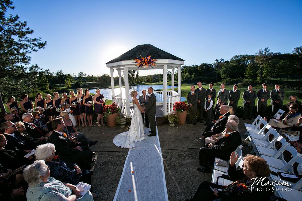 Pebble creek golf club wedding, Bride and groom, cincinnati wedding ceremony