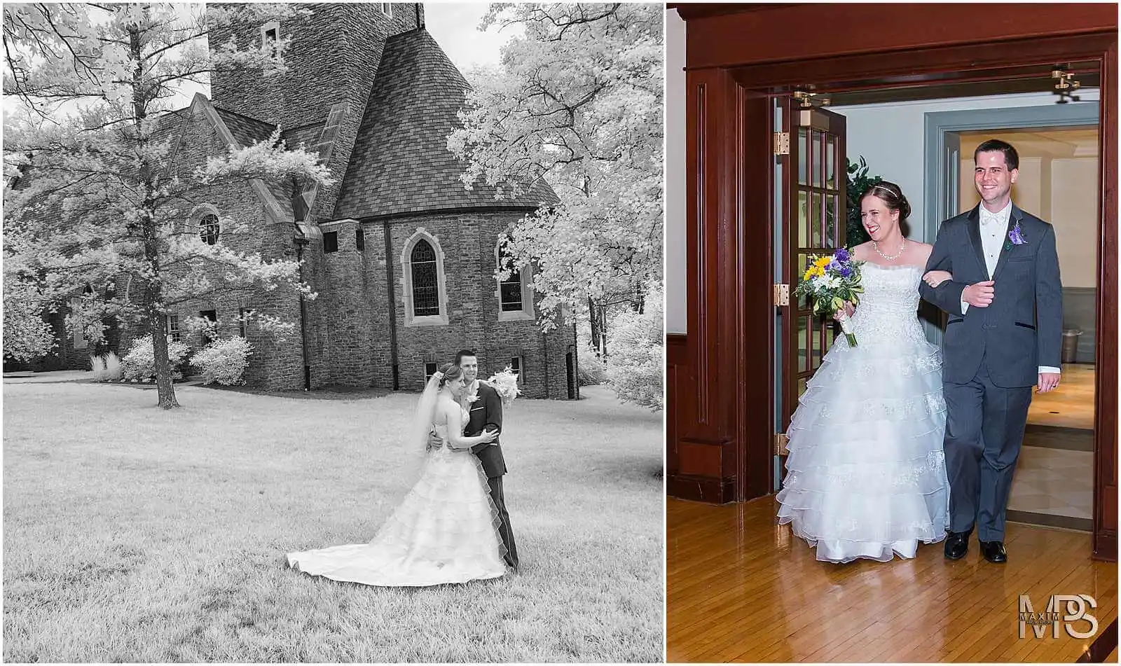 Kumler Chapel Oxford Ohio wedding infrared