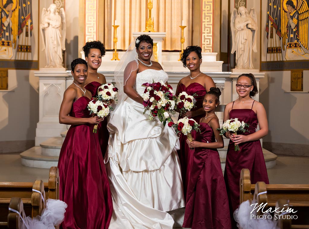 Bridesmaids St. Aloysius Chapel Wedding
