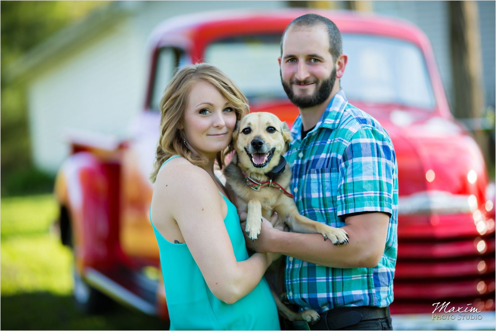 Dayton Wedding Photographers Cox Arboretum Engagement Dog