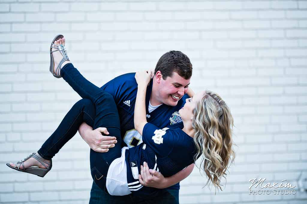 Downtown Cincinnati Engagement with Off Camera