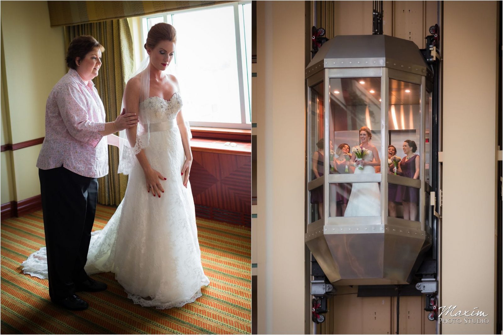 Marriott Rivercenter Covington, Cincinnati Wedding, Bride