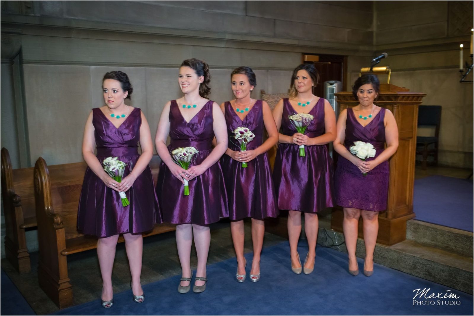 Norman Chapel, Cincinnati Wedding bridesmaids