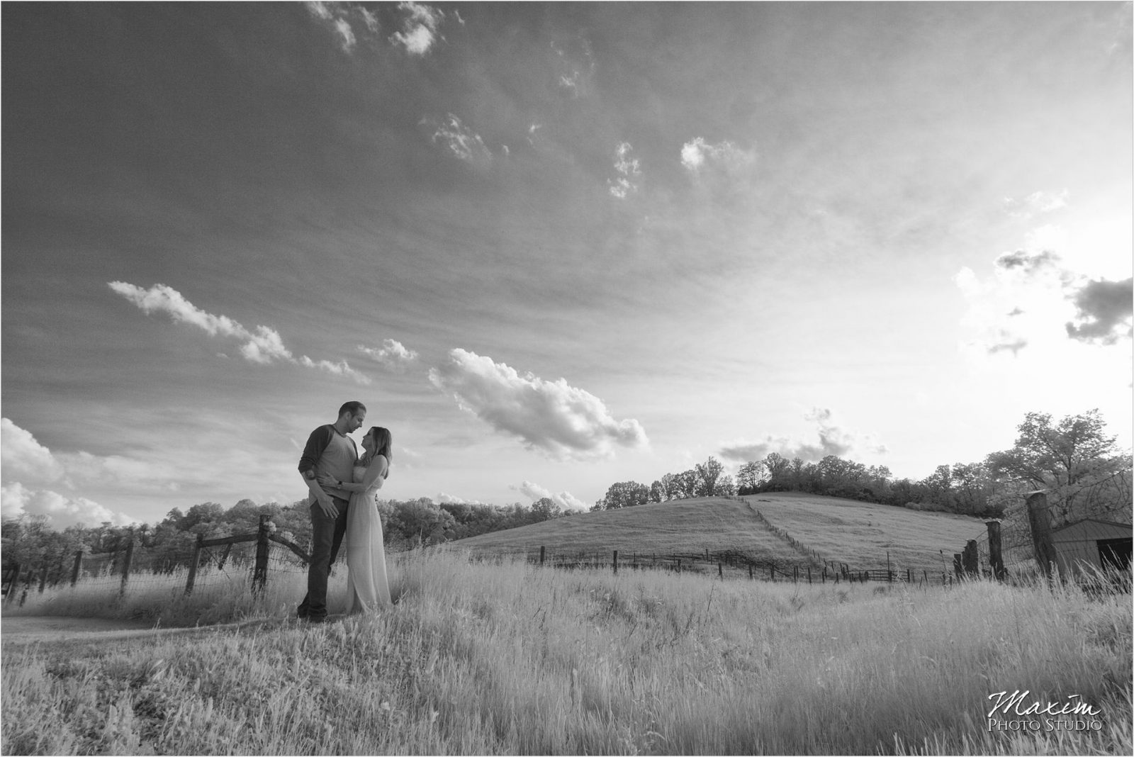 Cincinnati Wedding Photographers Kentucky Farm Infrared Engagement