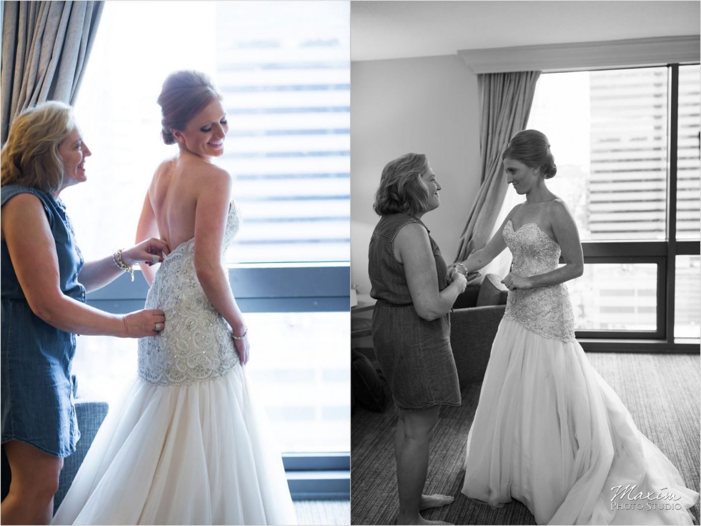 Cincinnati Wedding Photographers Westin Hotel preparations