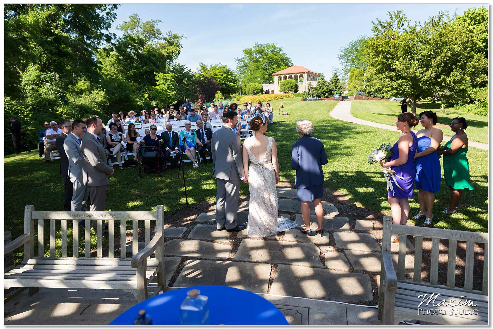 Wedding Ceremony at Alms Park Pergola
