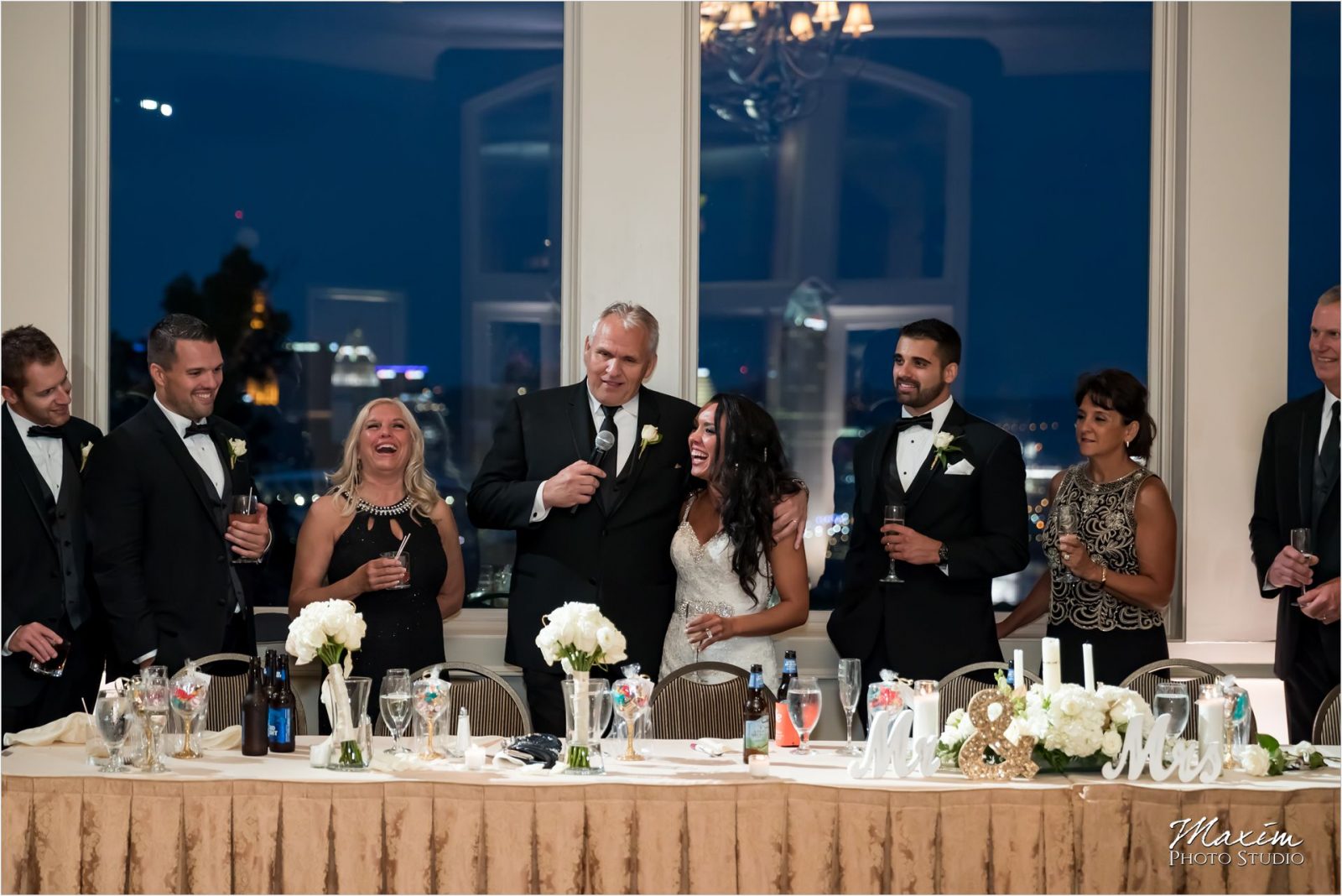 Drees Pavilion Covington Kentucky Wedding Reception signature toasts