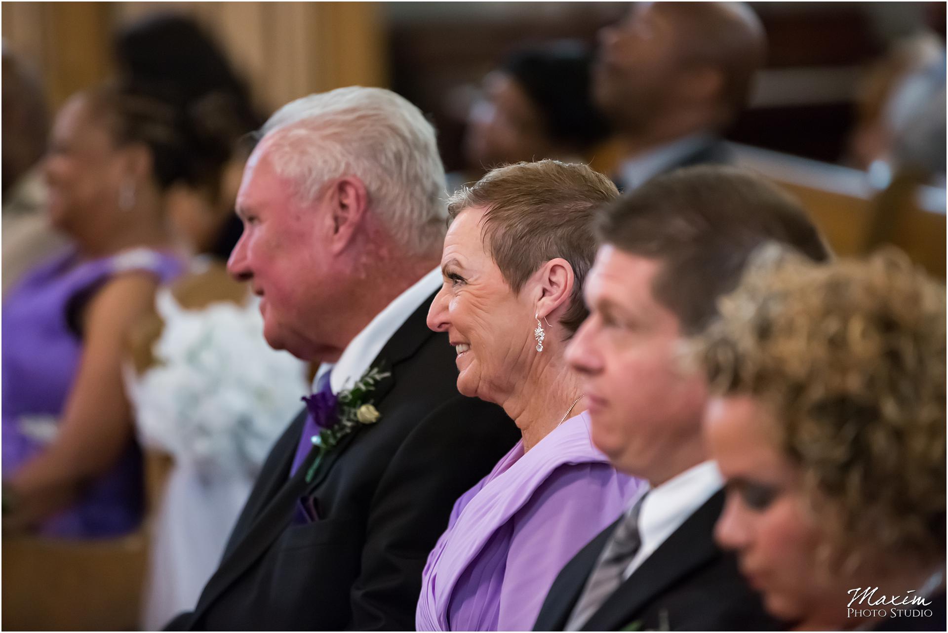 St. Aloysius Chapel Cincinnati Wedding ceremony parents