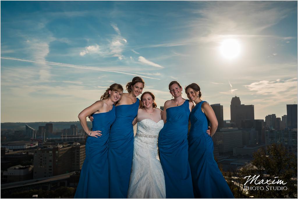 Rookwood Cincinnati overlook wedding bridal pictures