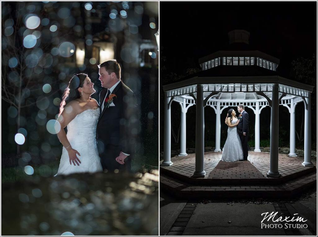 Cincinnati Wedding Photography, Manor House fountain, Off camera flash