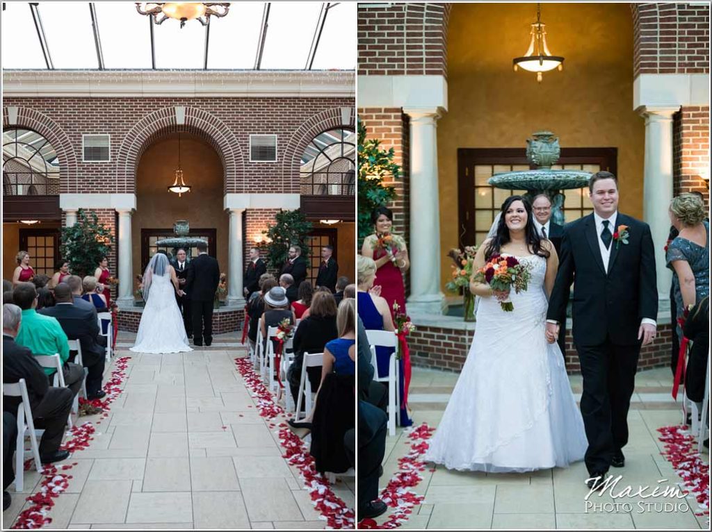 Manor House Ohio, Atrium Wedding, Dayton Wedding Photographer