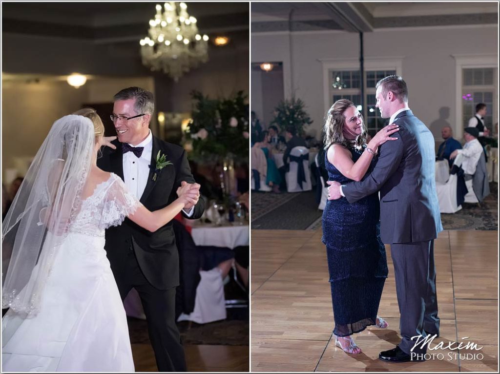 Mother son dance, father daughter dance, Manor House Ohio Wedding