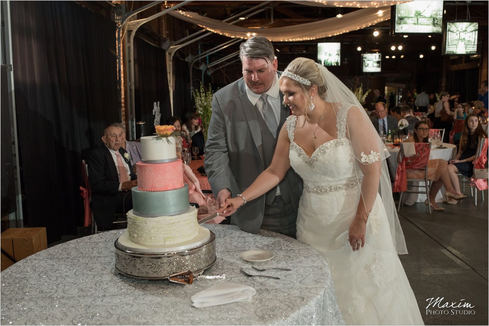 Top of the Market Dayton Ohio Wedding Reception cake