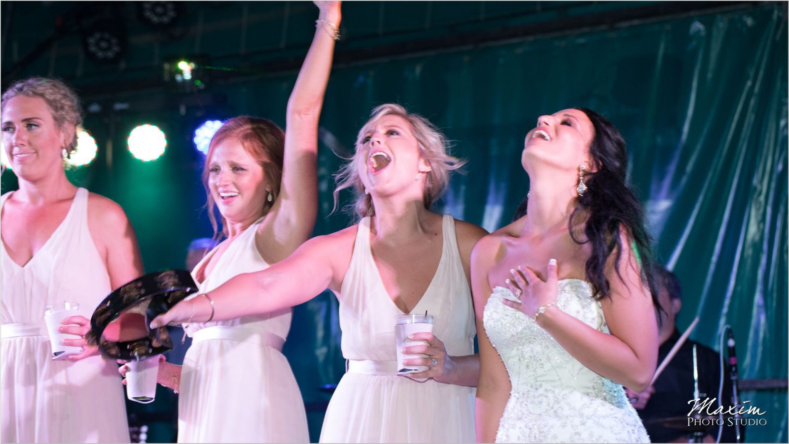 Moonlight Gardens Coney Wedding Reception dance bridesmaids