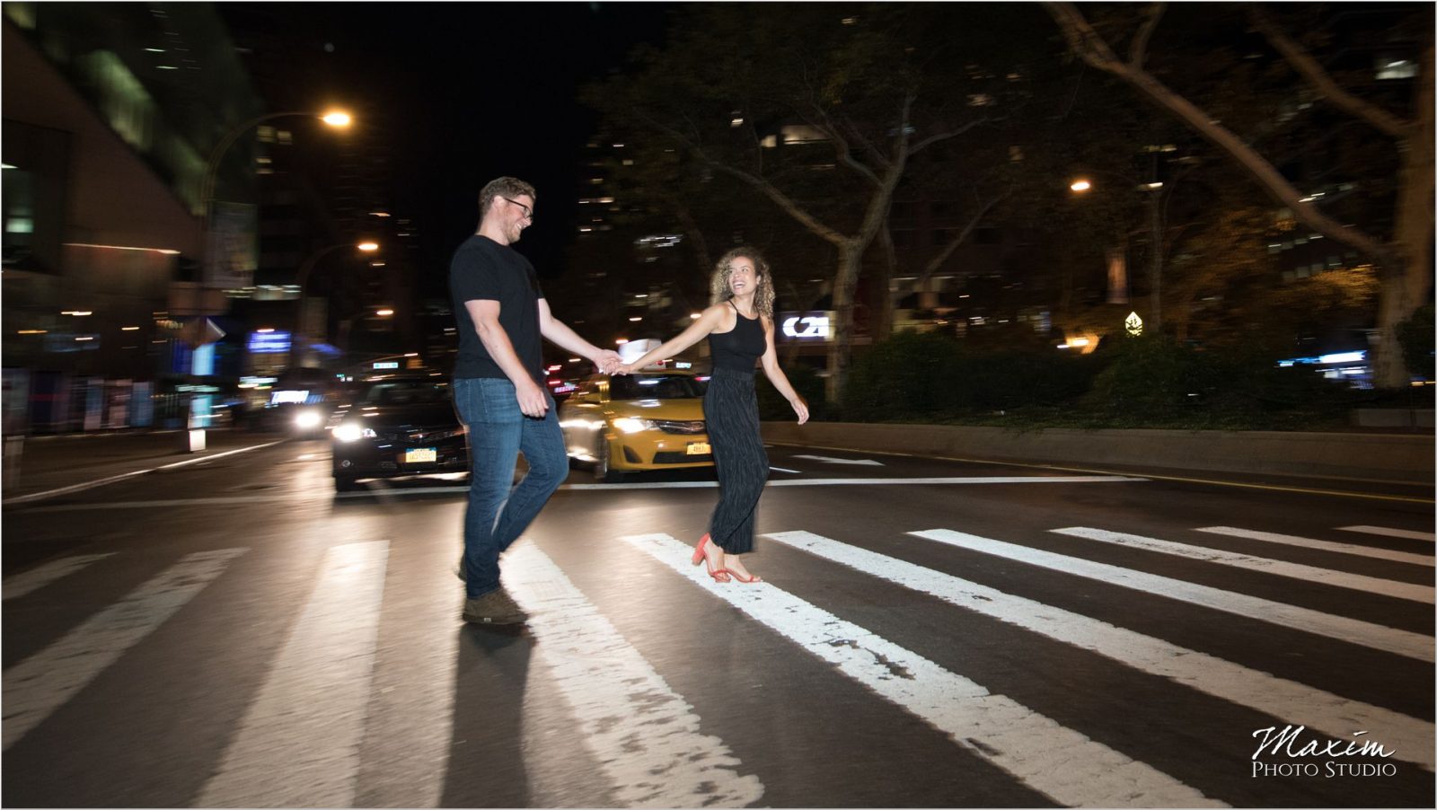 Lincoln Center traffic NYC night engagement
