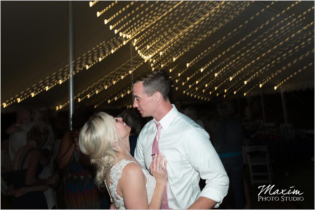 Wedding reception dance lighting dragging the shutter