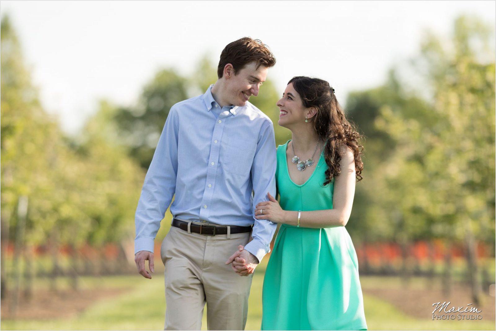 Cox Arboretum Dayton Ohio engagement wedding couple