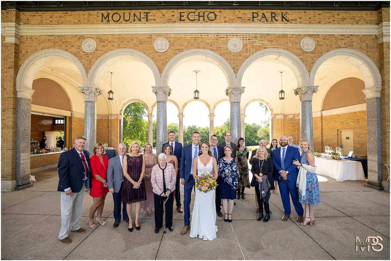 Cincinnati Micro wedding elopement Mt. Echo Park Elopement Group photo