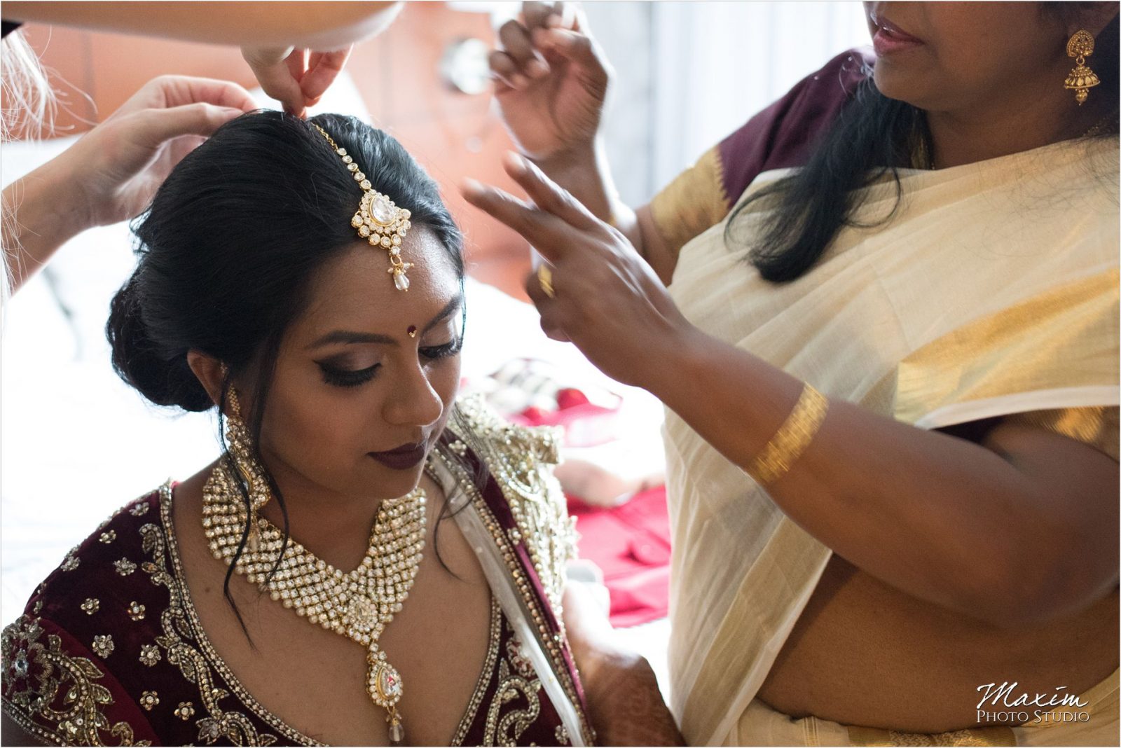 Savannah Center Indian Wedding Ceremony Reception preparations