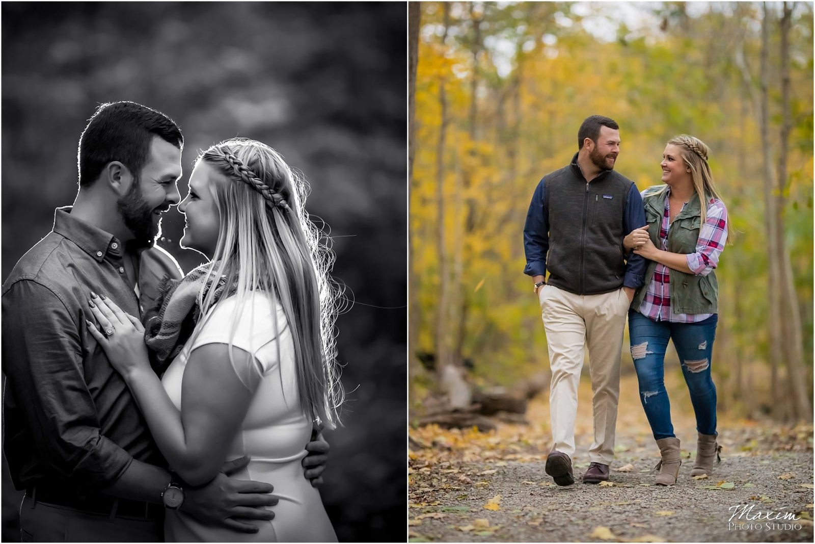 Cincinnati Nature Center wedding engagement couple