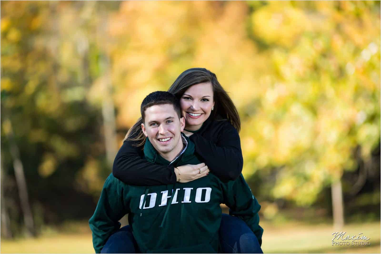 Miami of Ohio engagement pictures, Upham Arch engagement pictures