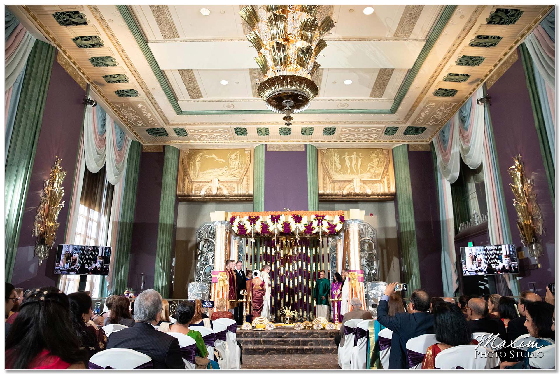 Hilton Netherland Plaza Cincinnati Wedding Ceremony, Continental Room Ceremony