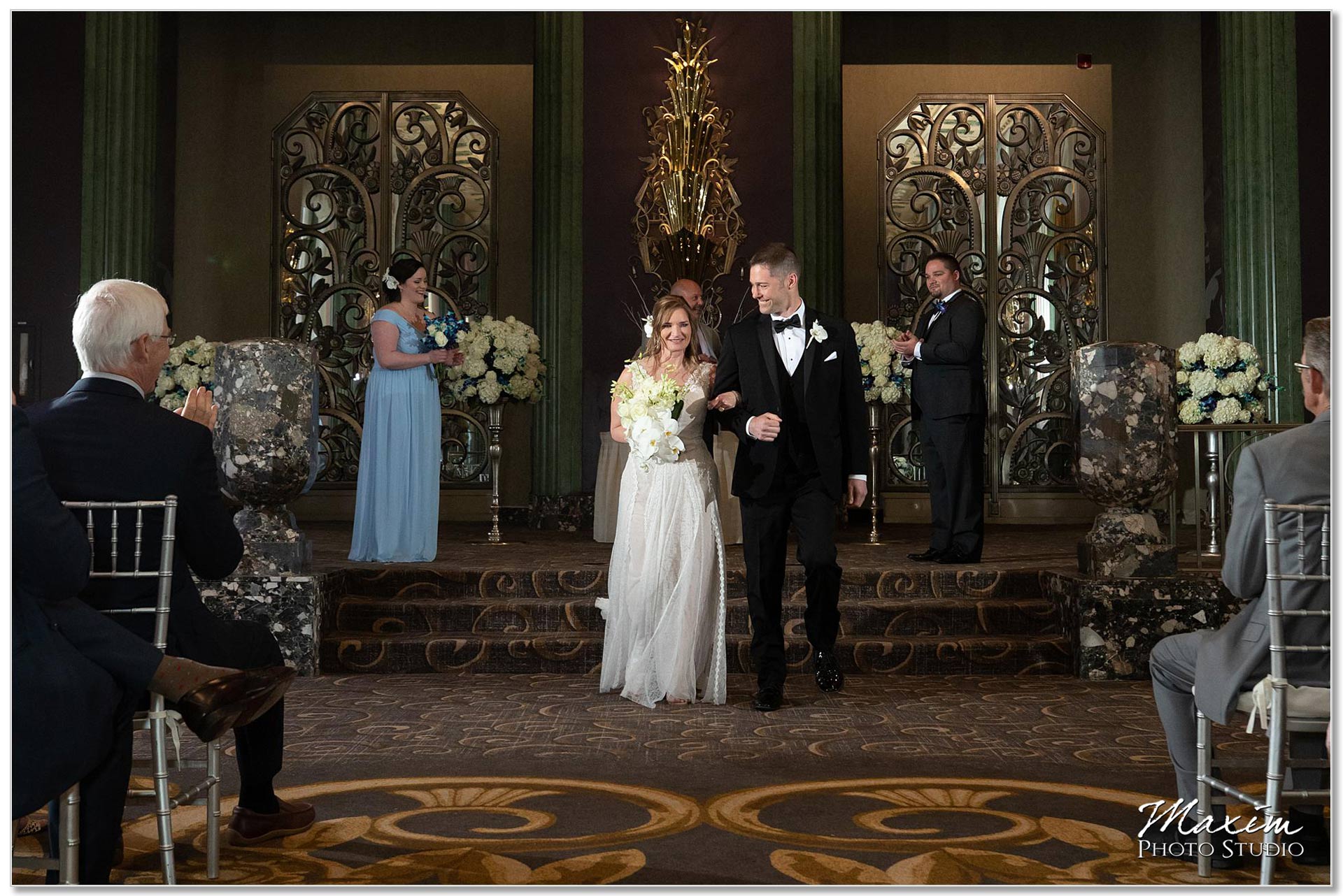Hilton Netherland Plaza Hotel Cincinnati Wedding, Continental Room Ceremony Reception