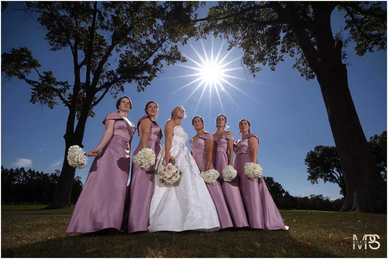Cincinnati Club bride bridesmaids Wedding portraits