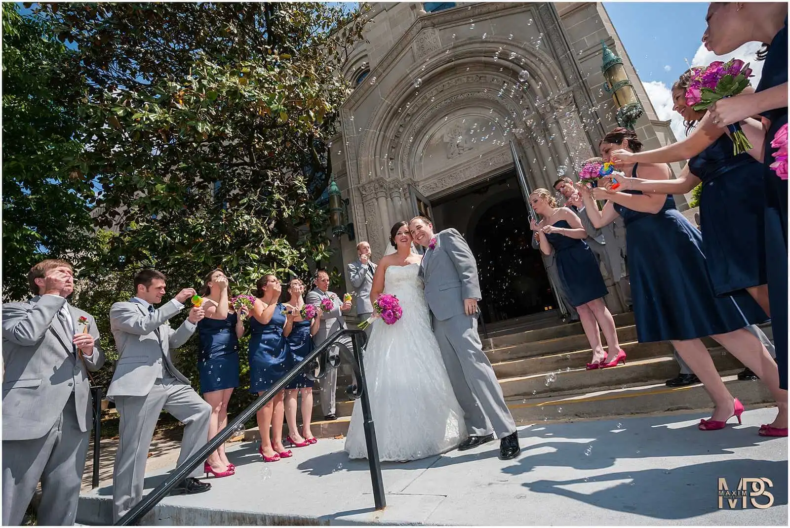 Cincinnati Wedding Photographers St. Monica St. George wedding ceremony