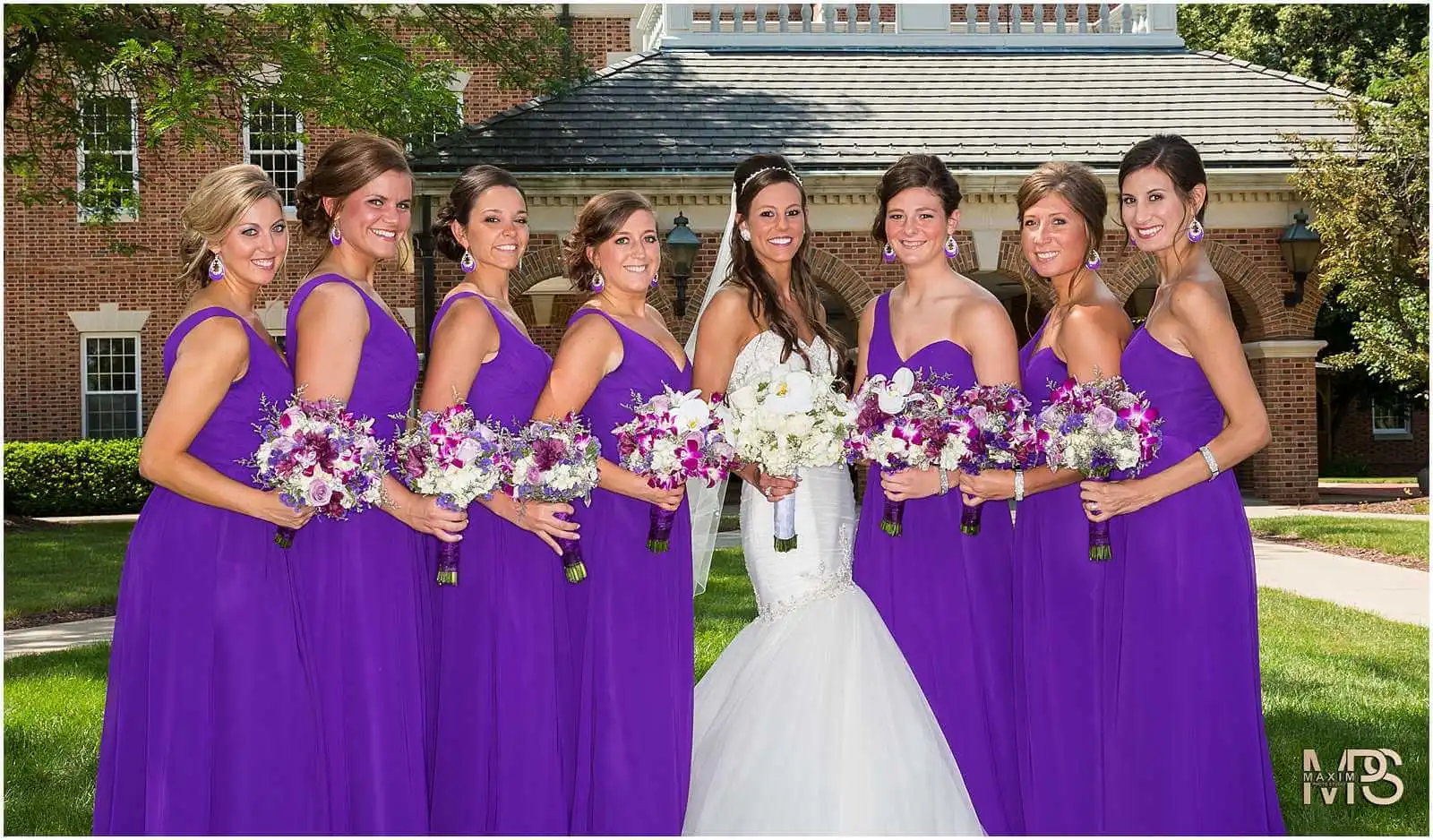 Kehoe Center Shelby Ohio wedding bridesmaids bride
