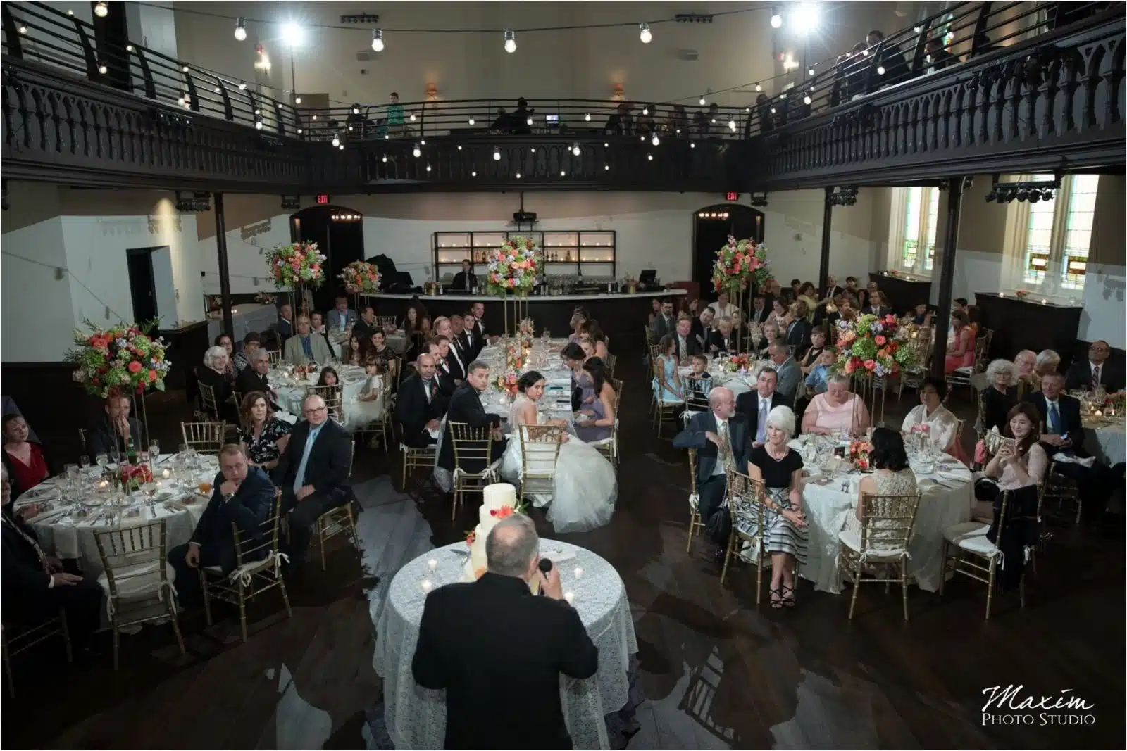 The Transept Cincinnati Wedding reception pictures
