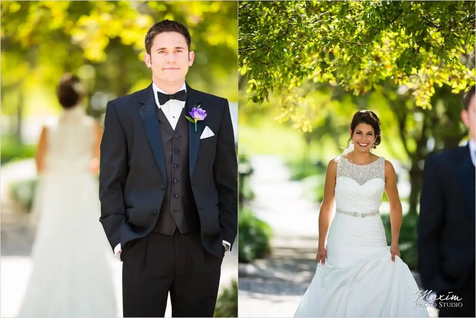 Dayton Wedding Photographers, Country Club of the North Wedding first look reveal