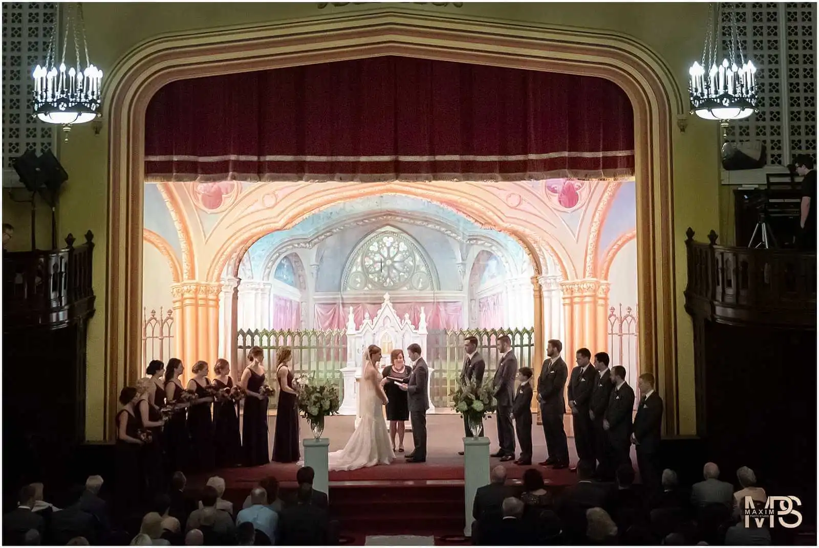 Dayton Wedding Photographers, Masonic Center Wedding Ceremony