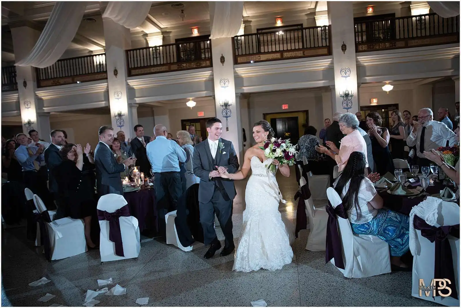 Dayton Wedding Photographers, Masonic Center Wedding Reception