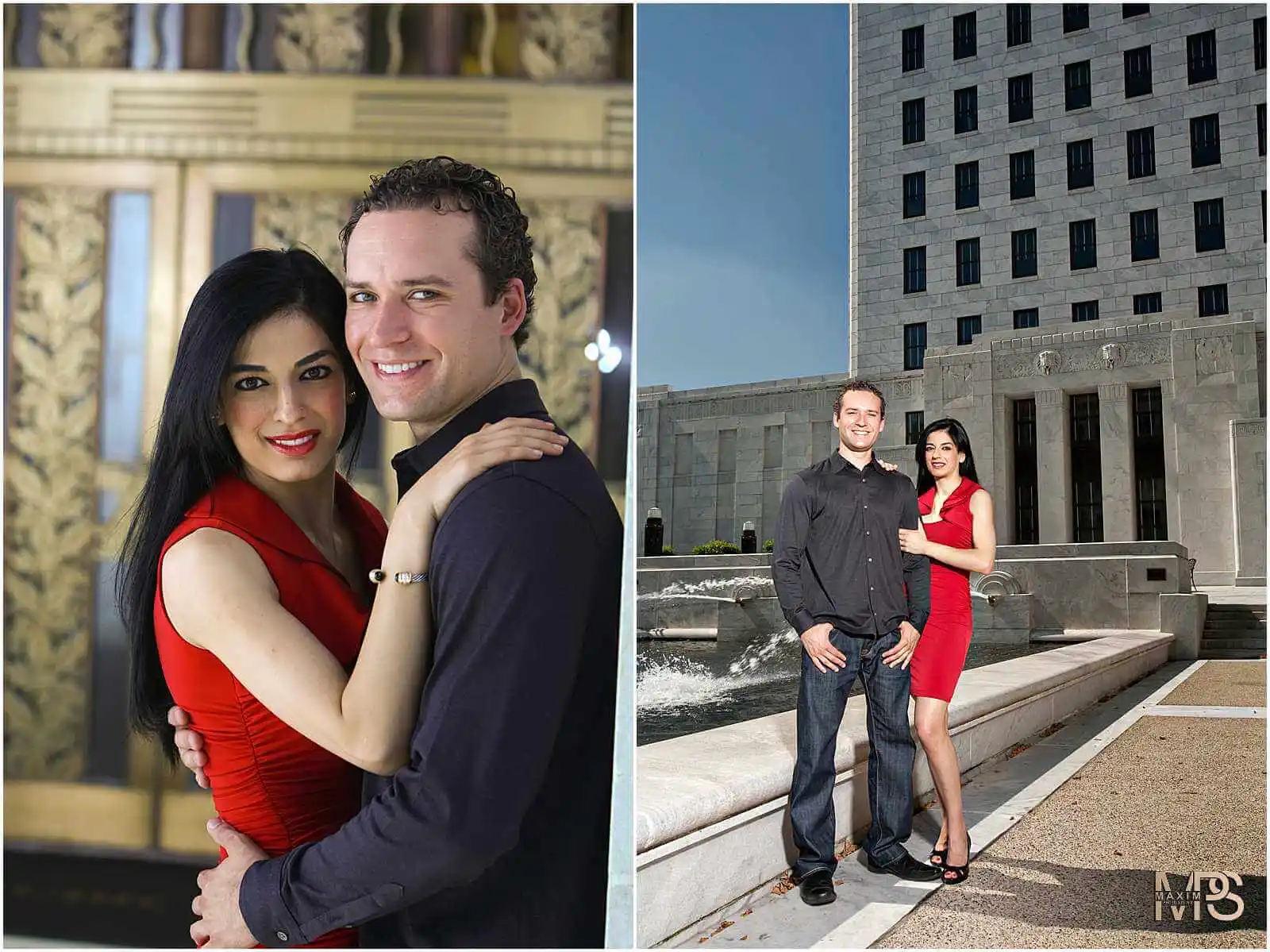 Romantic Couple Photoshoot Downtown Columbus Engagement