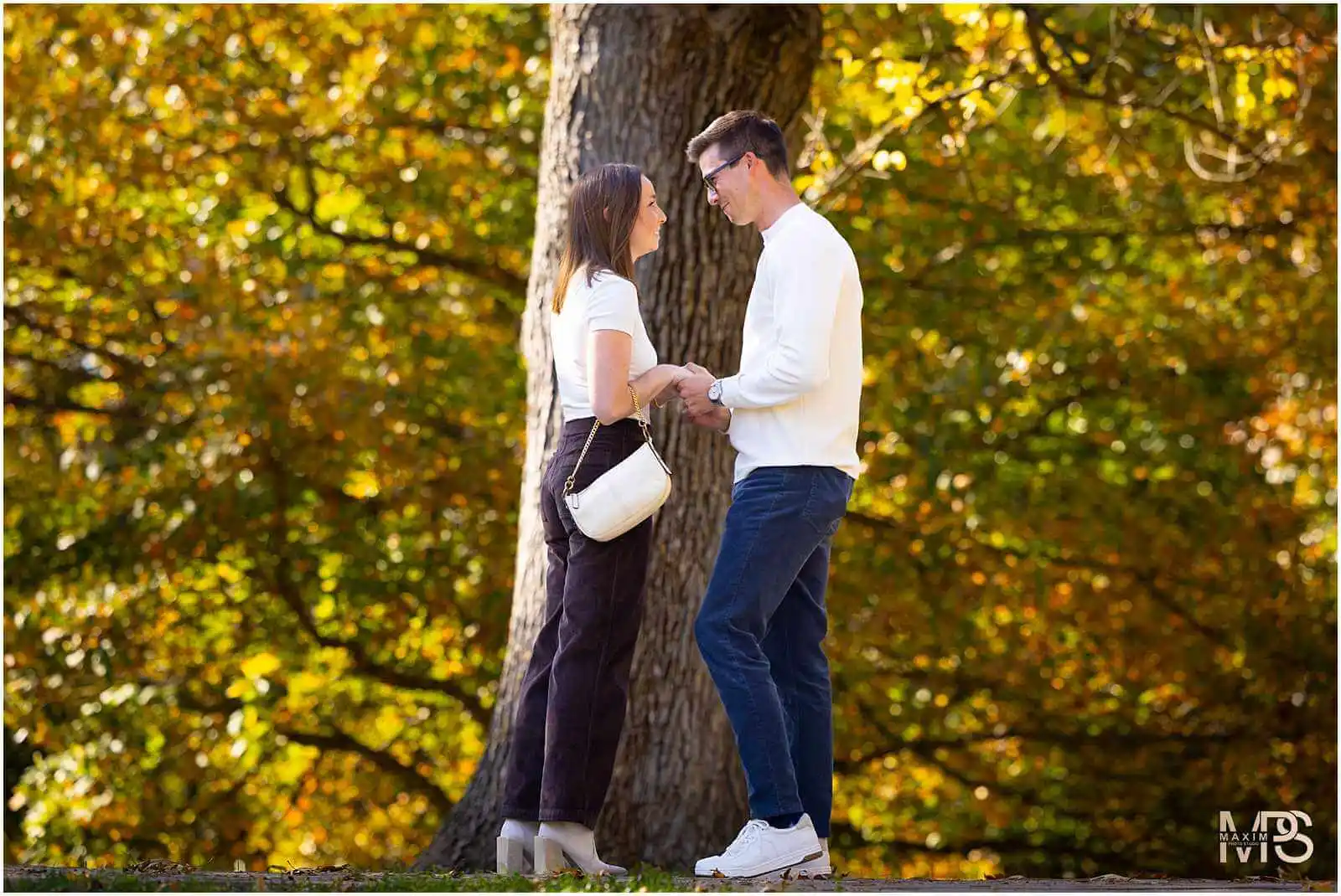 Eden Park Cincinnati Surprise proposal photography