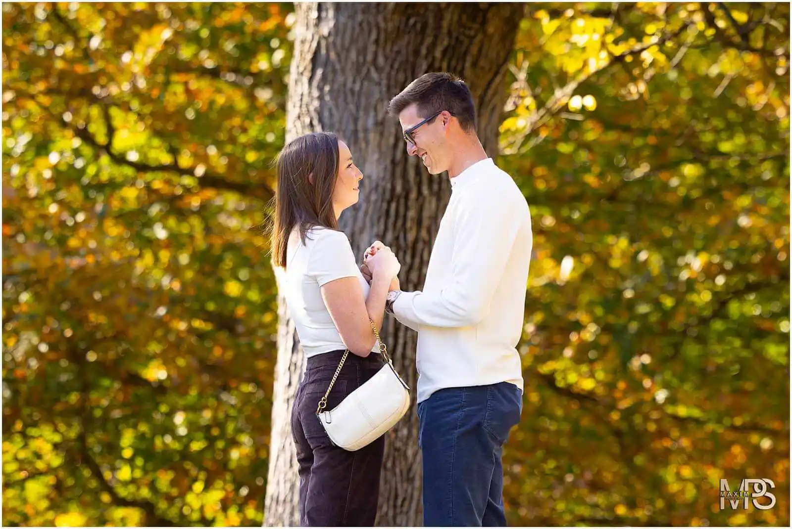 Eden Park Cincinnati Surprise proposal photography