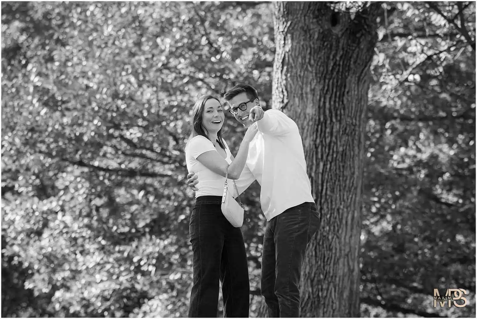 Eden Park Cincinnati Surprise proposal photography