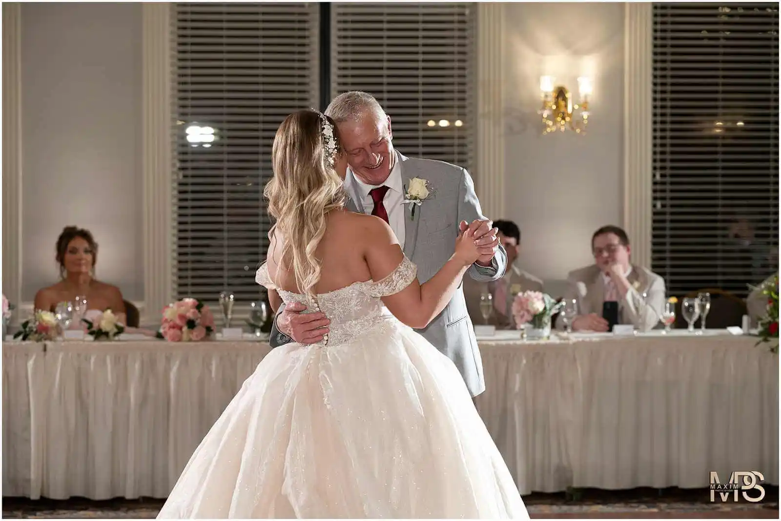 Father daughter first dance Manor House Ohio wedding reception