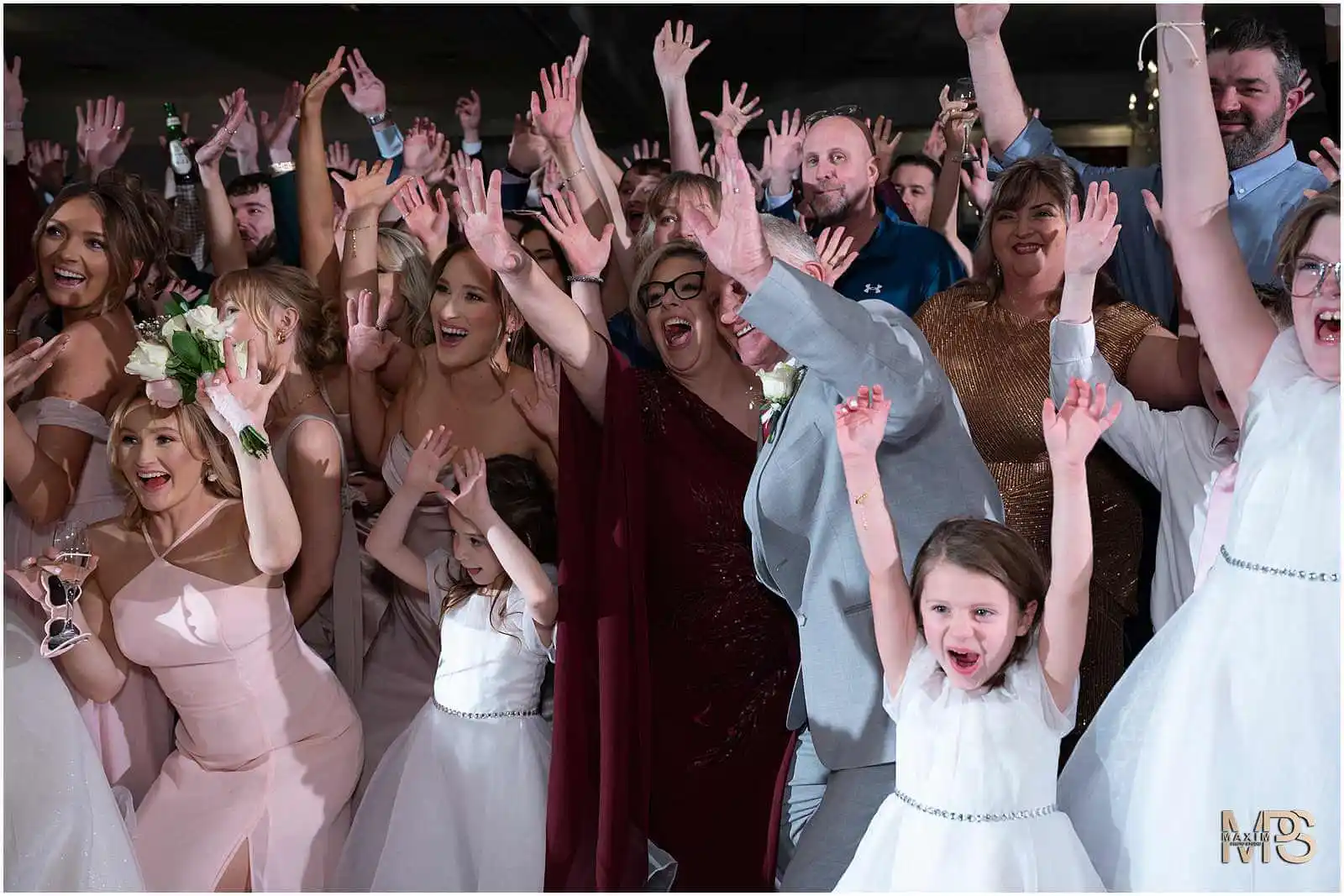 Group Photo Manor House Ohio Wedding reception