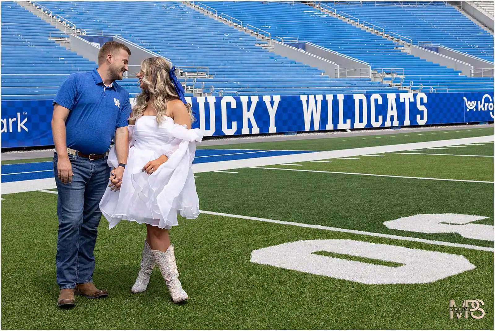 UK Kroger Field bride groom engagement session