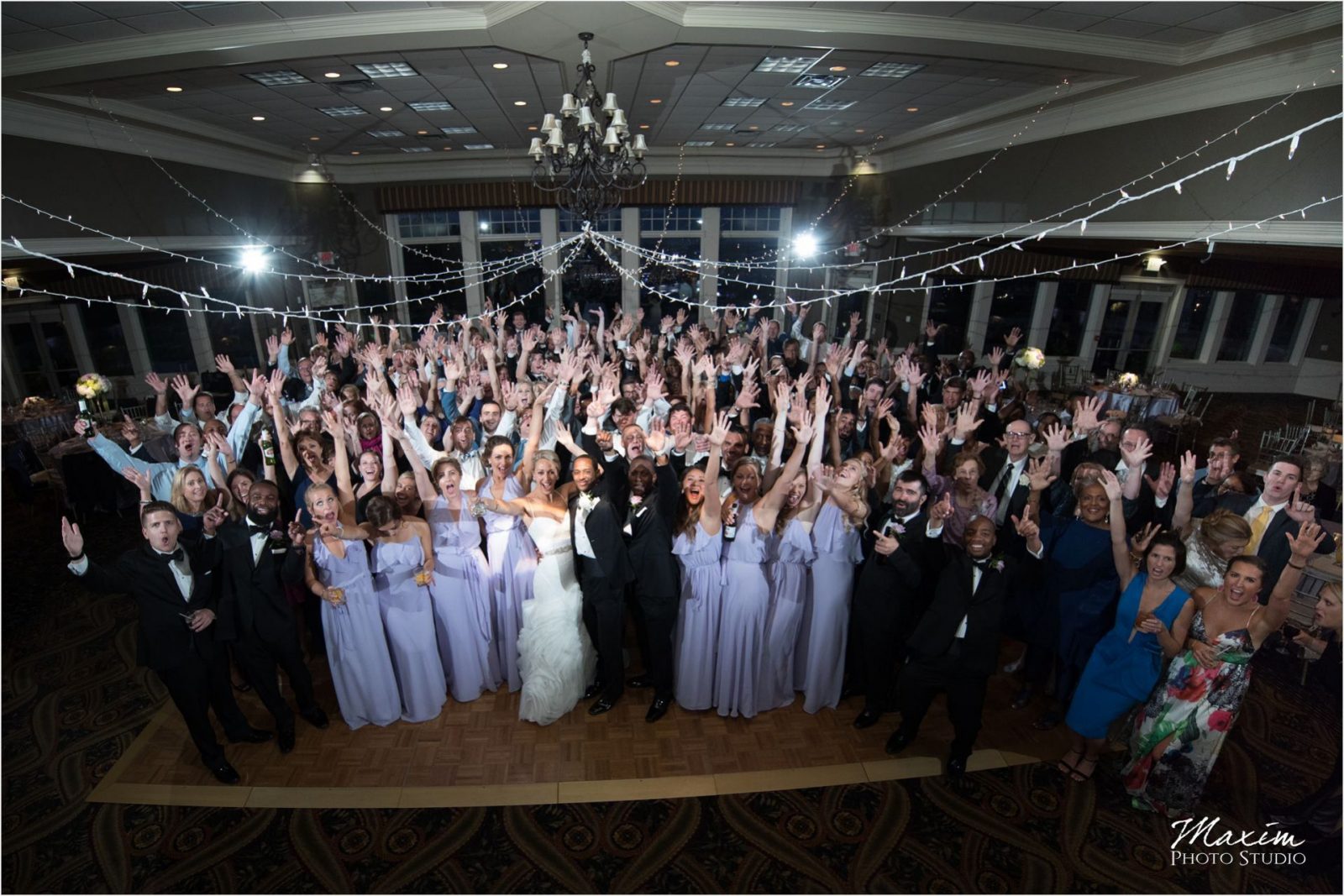 Drees Pavilion Kentucky Wedding Reception Group Photo