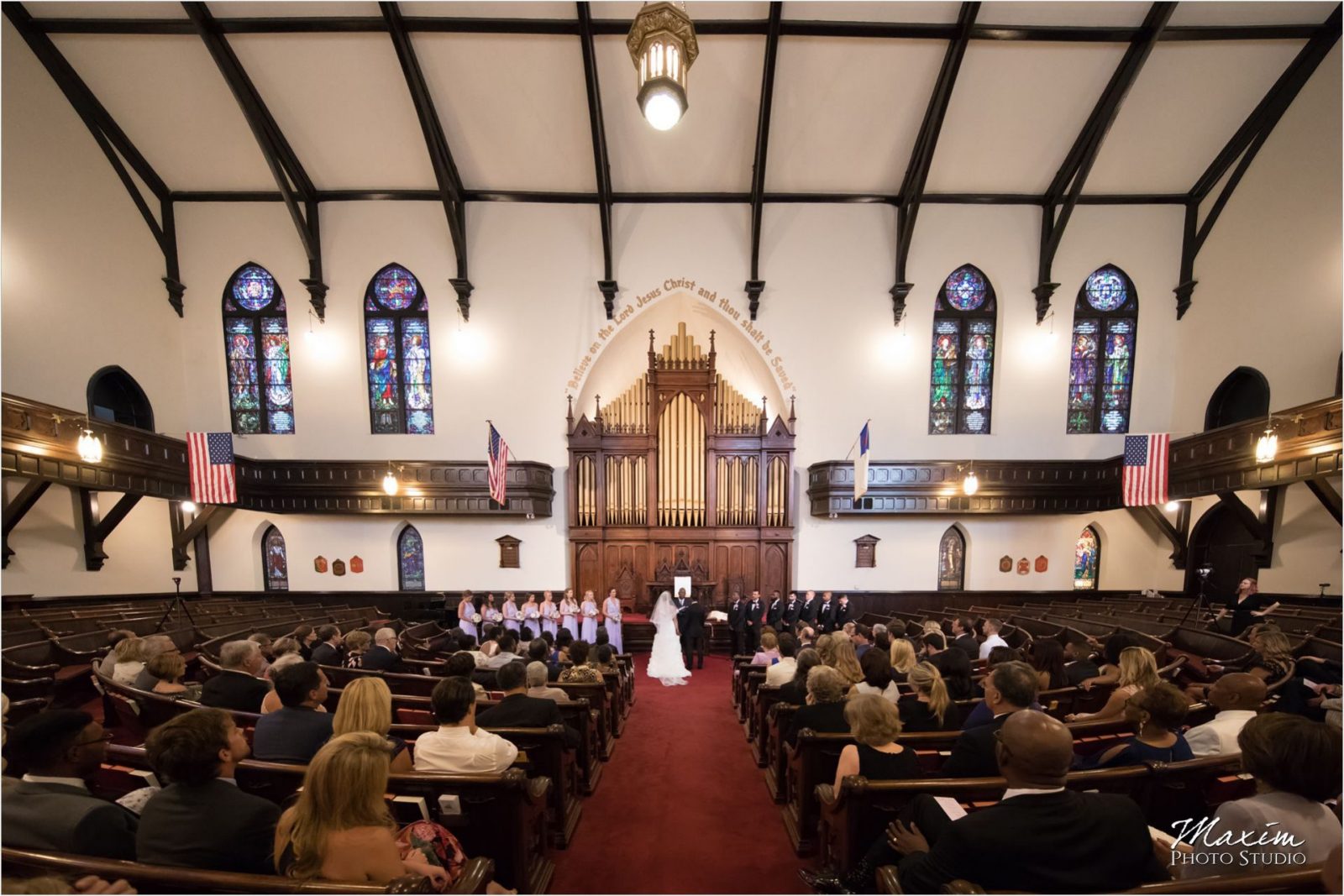 Covenant First Presbyterian church Cincinnati wedding ceremony