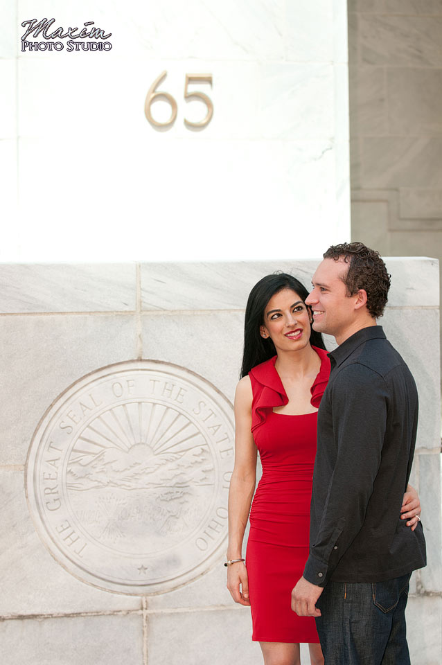 Downtown Columbus Wedding Engagement Photographer