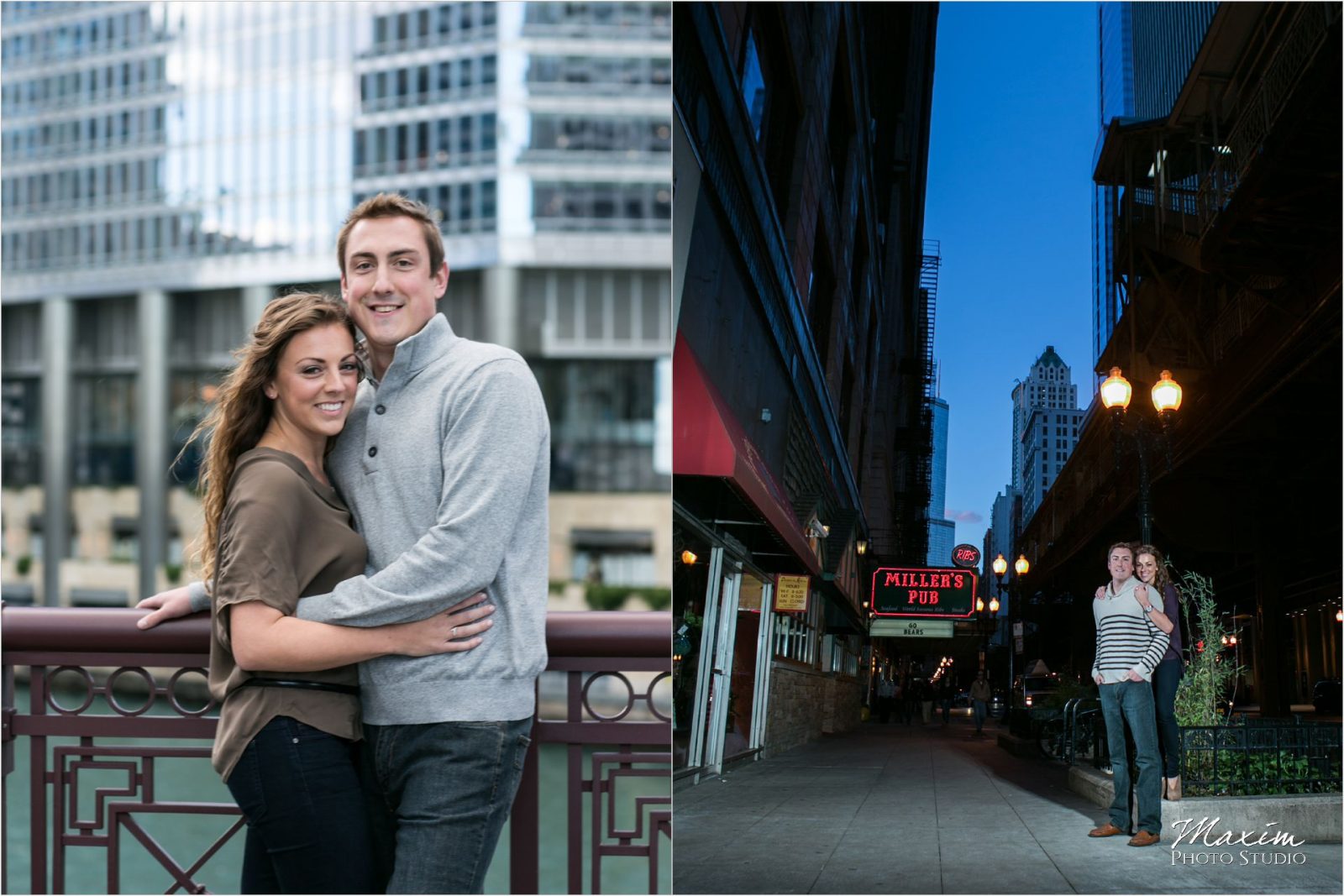 Downtown Chicago Engagement Photography