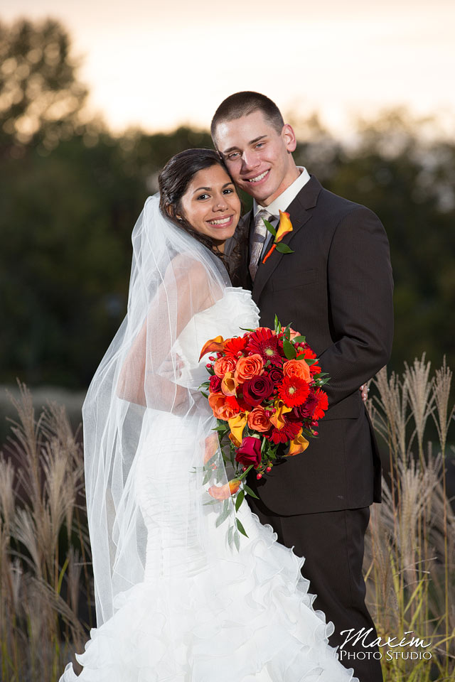 Anderson Center Cincinnati Wedding Bride and Groom