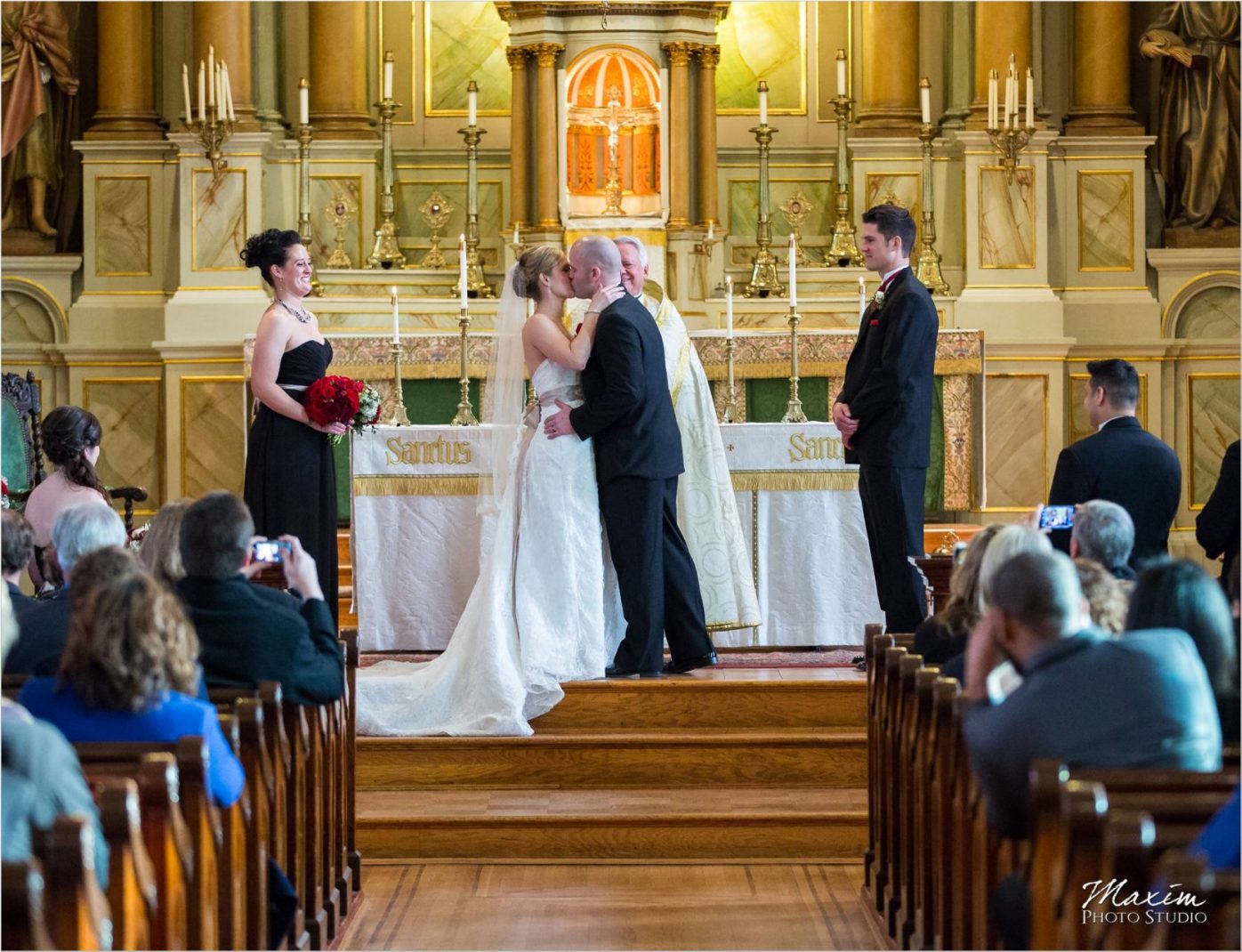Old St. Mary's Church Cincinnati Wedding Ceremony