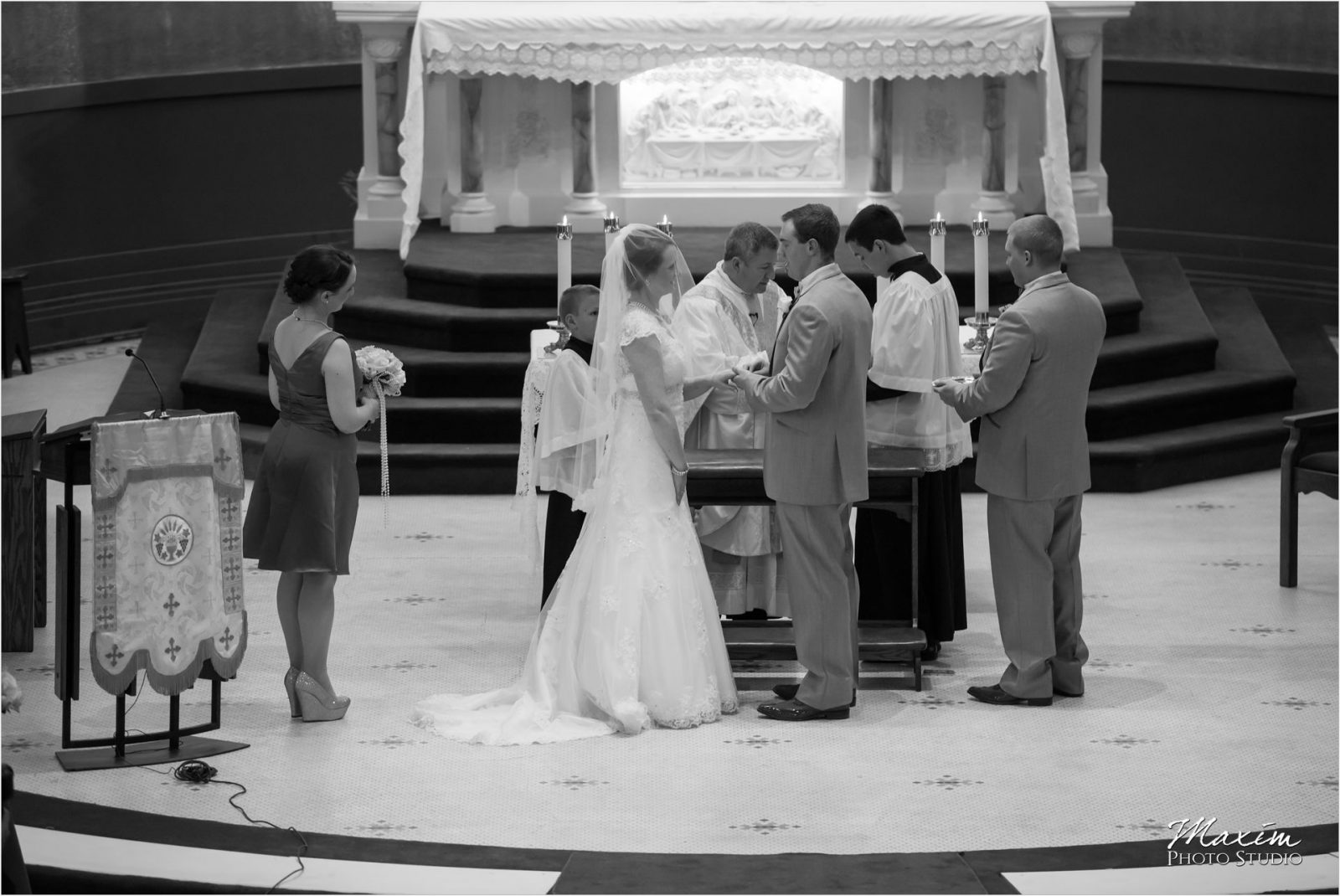 St Bernard Church Dayton KY Wedding Ceremony