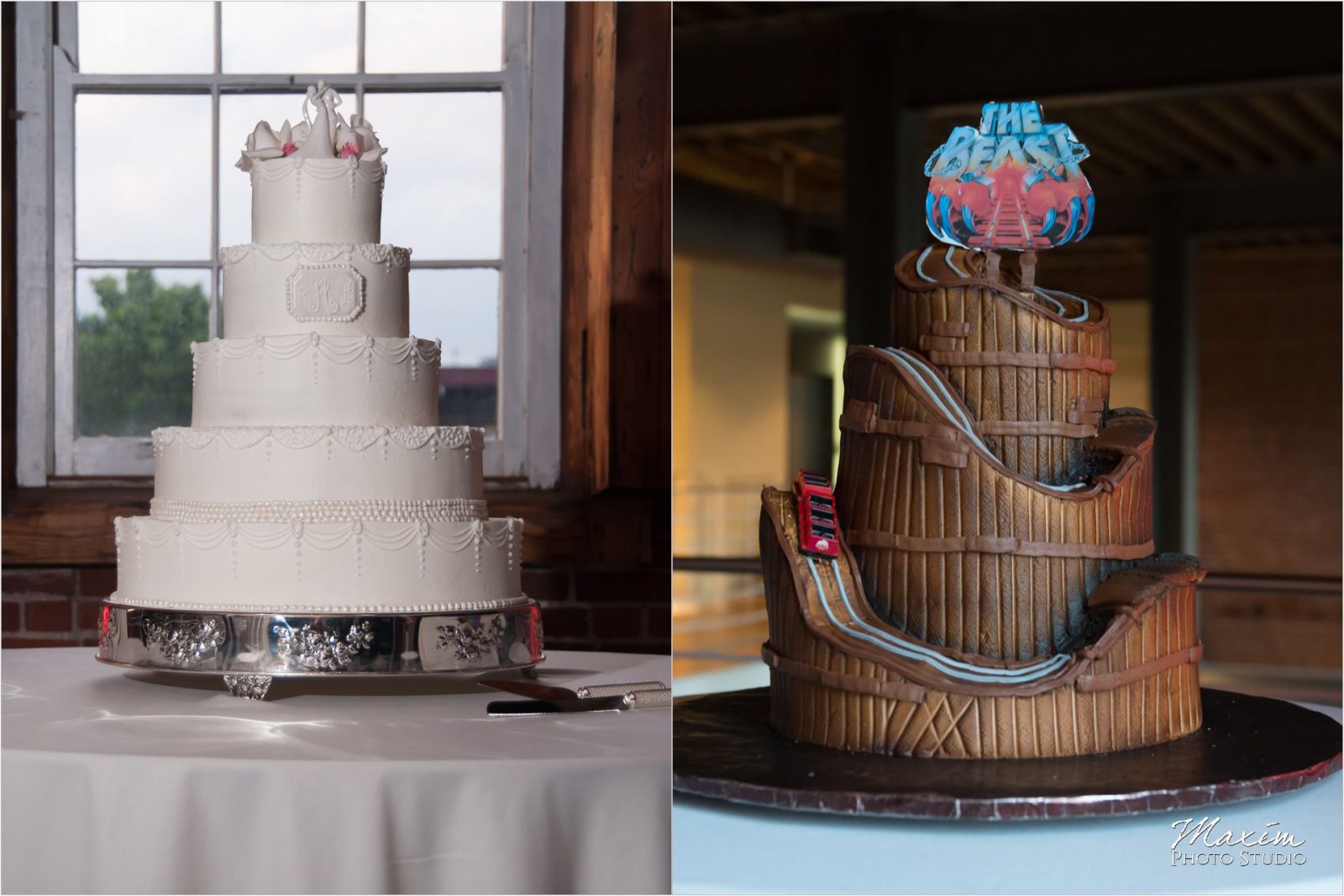 Longworth Hall Cincinnati Wedding Cake Kings Island Beast