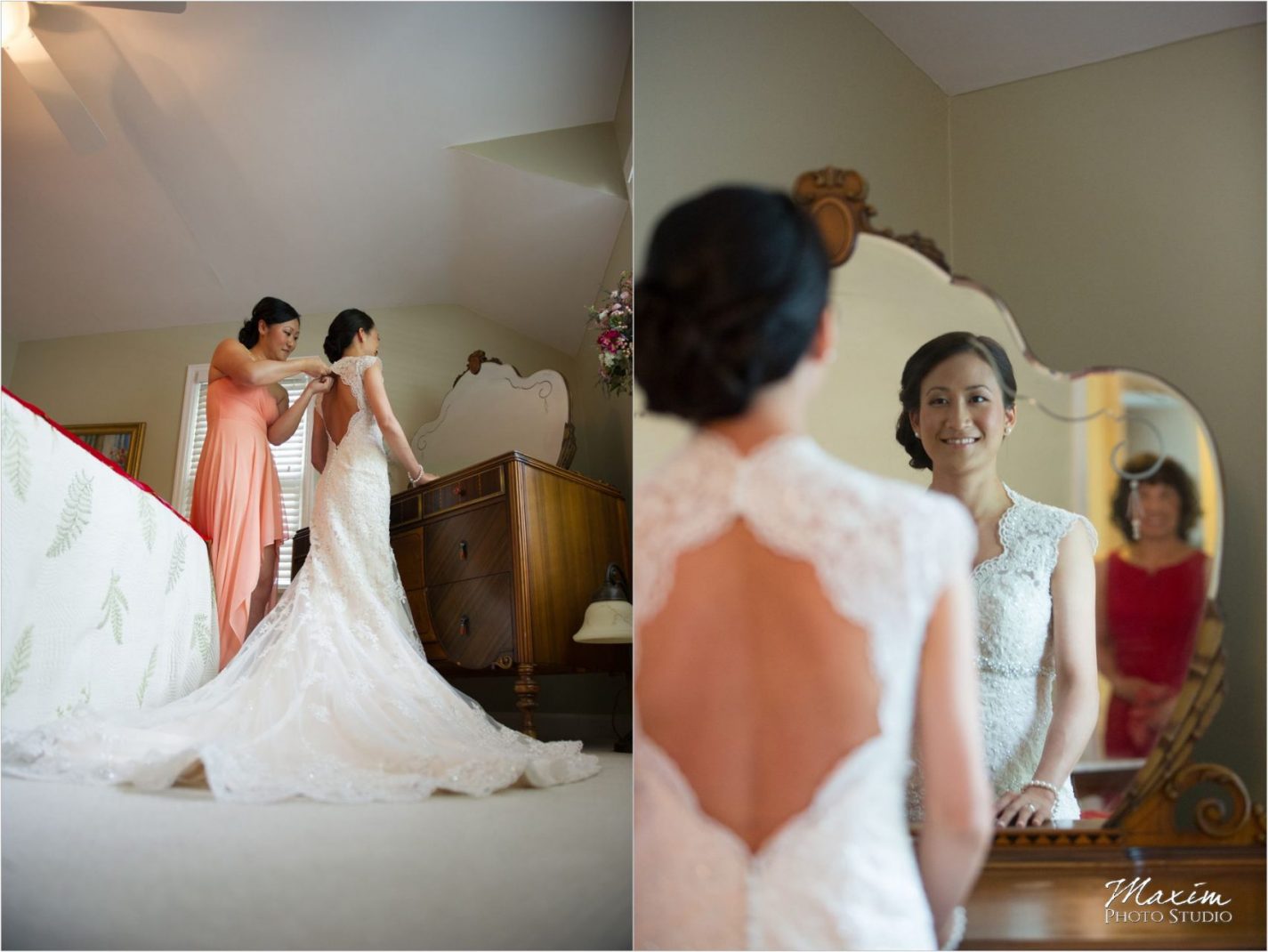 Cincinnati Club Wedding Bride preparations